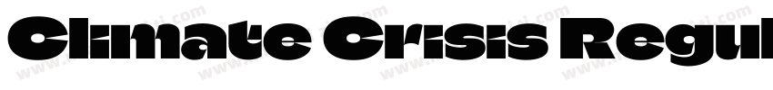 Climate Crisis Regular字体转换